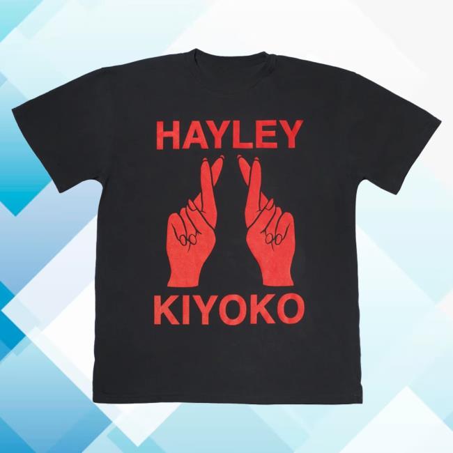 Official Hayley Kiyoko Merch Store Hk Red Fingers Crossed Sweatshirt Dark Gray HayleyKiyoko