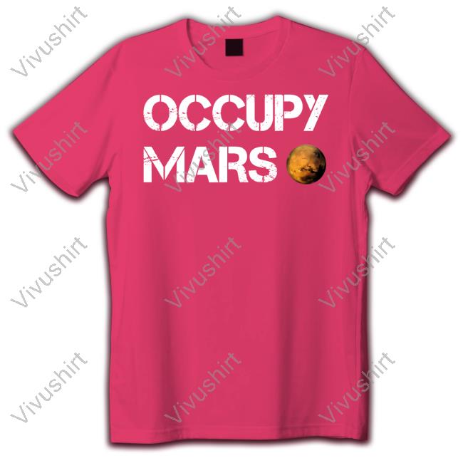 Elon Musk Wearing Occupy Mars Long Sleeve T Shirt Occupy Mars Shirt Elon Musk