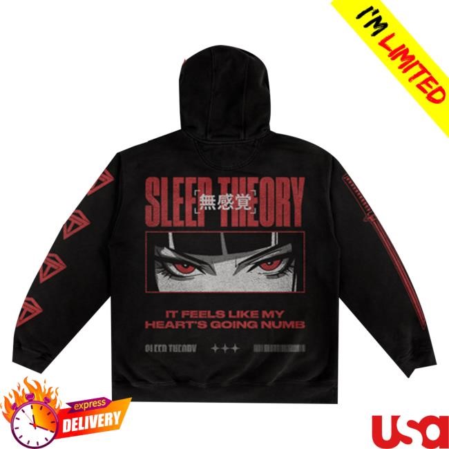 Sleep Theory Merch Store Numb Anime Pullover Hoodie (Black) Tee Shirt