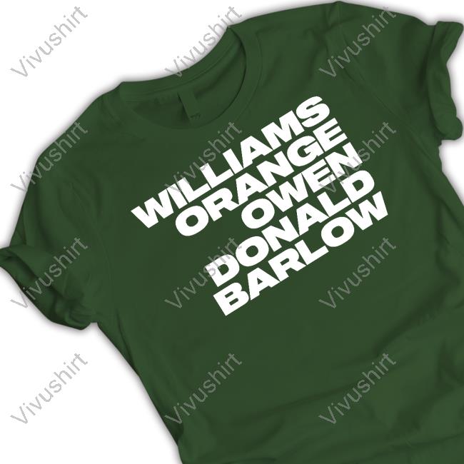 Williams Orange Owen Donald Barlow Long Sleeve Shirt