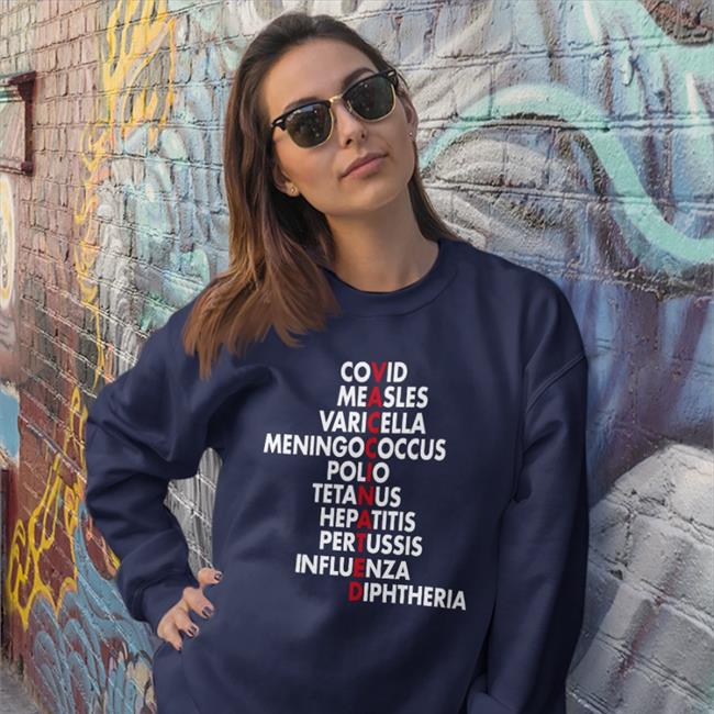 Covid Measles Varicella Meningococcus Polio Sweatshirt Nursekelsey