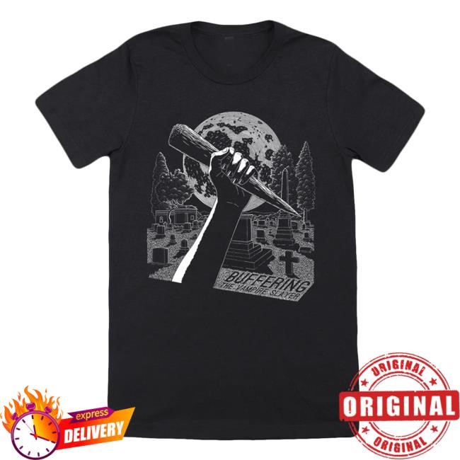Buffering The Vampire Slayer Merch Logo Drawn Shirt