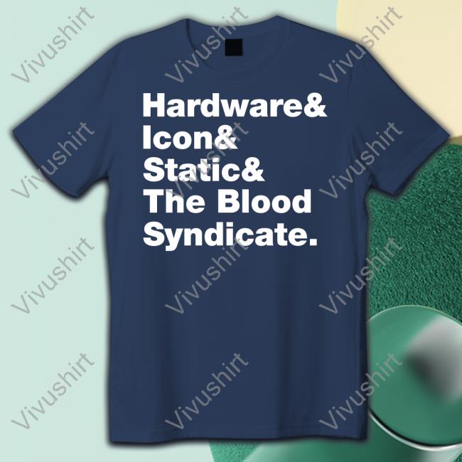 Jasonscottjones Hardware Icon Static And The Blood Syndicate Hoodied Sweatshirt