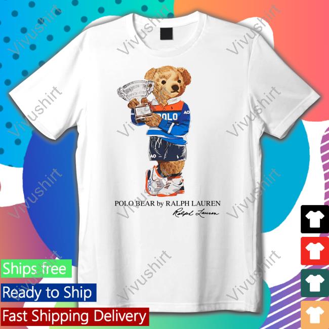 Gluestore Australian Open Polo Bear By Ralph Lauren Long Sleeve Tee Shirt