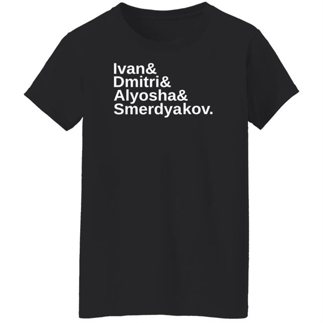 Ivan Dmitri Alyosha And Smerdyakov Sweatshirt Hootenwilson Ivan Dmitri Alyosha And Smerdyakov Sweatshirt Hootenwilson