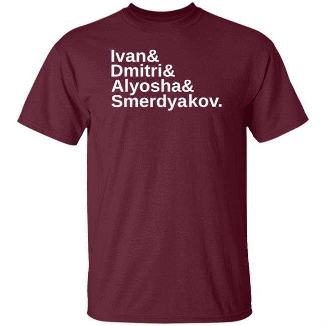 Ivan Dmitri Alyosha And Smerdyakov Sweatshirt Hootenwilson Ivan Dmitri Alyosha And Smerdyakov Sweatshirt Hootenwilson