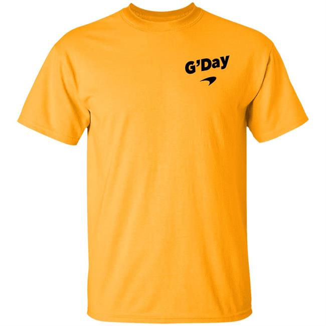 Daniel Ricciardo G'day Shirt G'day Mclaren Shirt