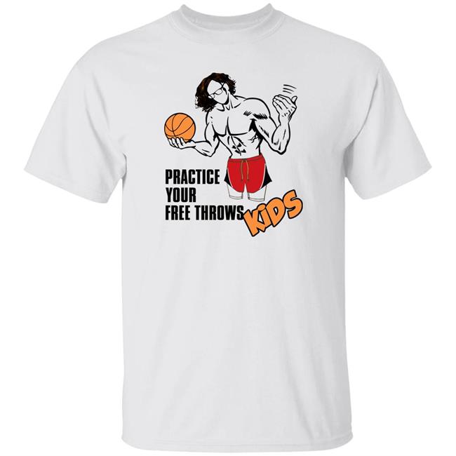 Nick Buccelli Practice Your Free Throws Kids Shirt No Dunks