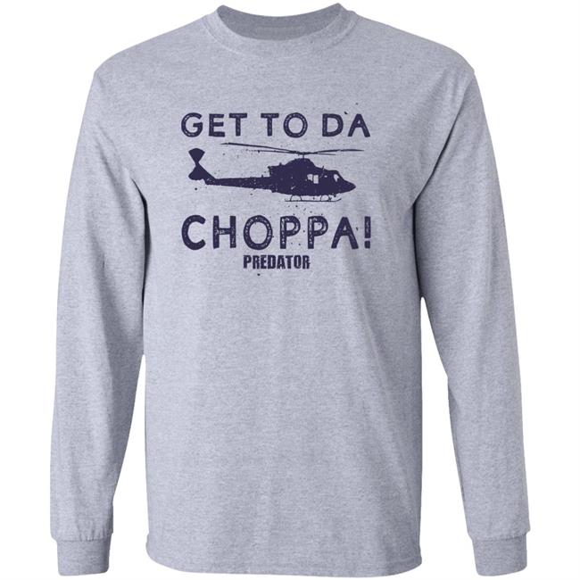Get To Da Choppa Predator Shirt Old School 80S Store