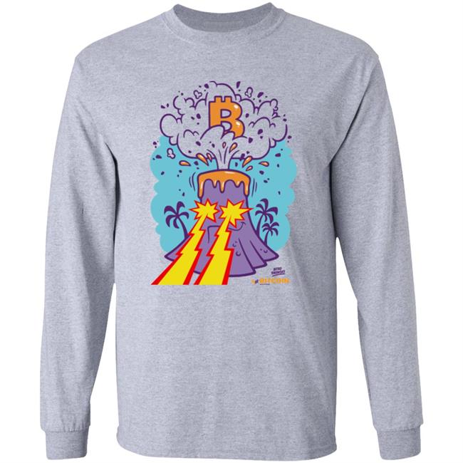 Bitcoin Volcano Shirt Bitcoin Magazine Store