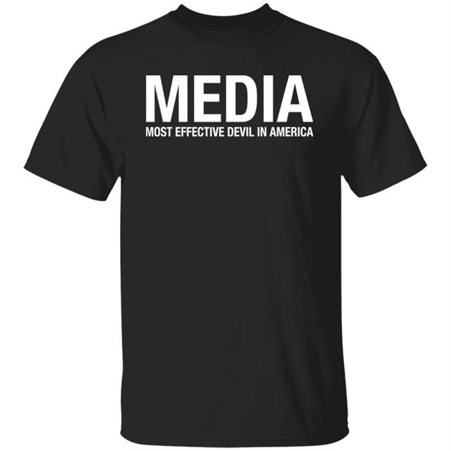 Media Most Effective Devil In America Shirt Black Guns Matter Merch