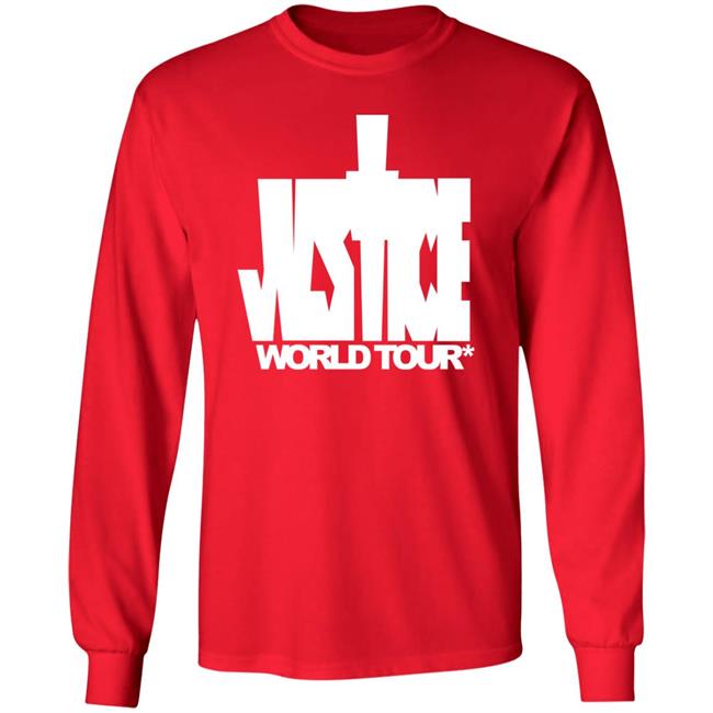 Justice World Tour 2022 Long Sleeve Shirt Justin Bieber Music Merch