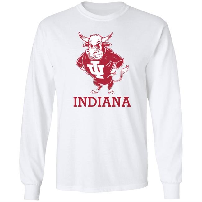 Vintage Indiana University Hoosiers Bison Mascot Hoodie Homefield Apparel Vintage Indiana University Hoosiers Bison Mascot Hoodie Homefield Apparel