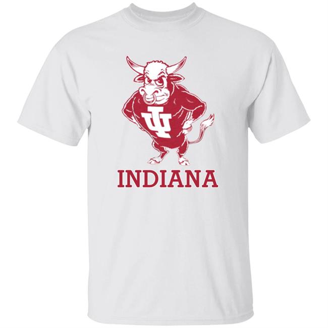 Vintage Indiana University Hoosiers Bison Mascot Hoodie Homefield Apparel Vintage Indiana University Hoosiers Bison Mascot Hoodie Homefield Apparel