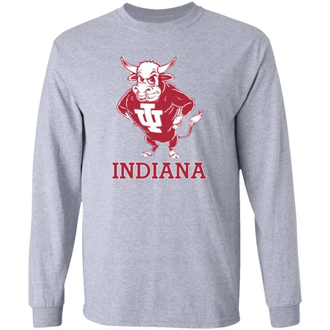Vintage Indiana University Hoosiers Bison Mascot Hoodie Homefield Apparel Vintage Indiana University Hoosiers Bison Mascot Hoodie Homefield Apparel