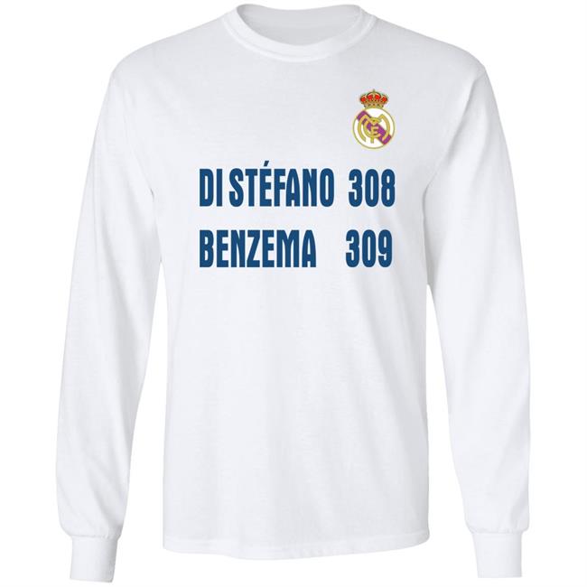 Karim Benzema Di Stéfano 308 Benzema 309 Shirt Real Madrid Madrid Zone Karim Benzema Di Stéfano 308 Benzema 309 Shirt Real Madrid Madrid Zone