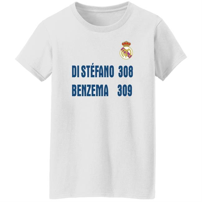 Karim Benzema Di Stéfano 308 Benzema 309 Shirt Real Madrid Madrid Zone Karim Benzema Di Stéfano 308 Benzema 309 Shirt Real Madrid Madrid Zone