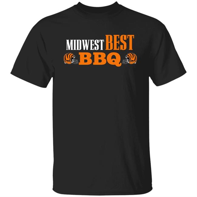 Midwest Best BBQ And Bengals Shirt Bengal Cincinnati Midwest Best BBQ Shirt