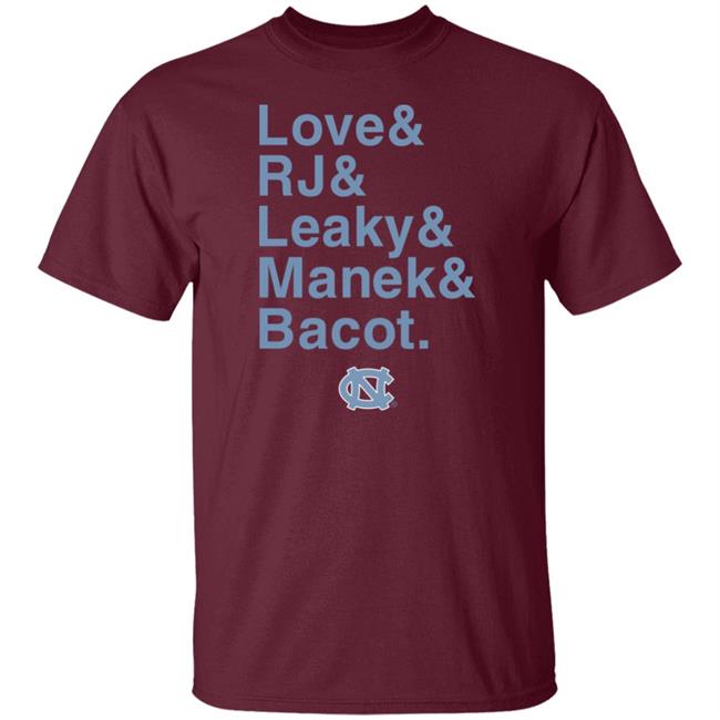 Breakingt Store Love & Rj & Leaky & Manek & Bacot Shirt Chewydstcarla Unc Basketball Breakingt Store Love & Rj & Leaky & Manek & Bacot Shirt Chewydstcarla Unc Basketball