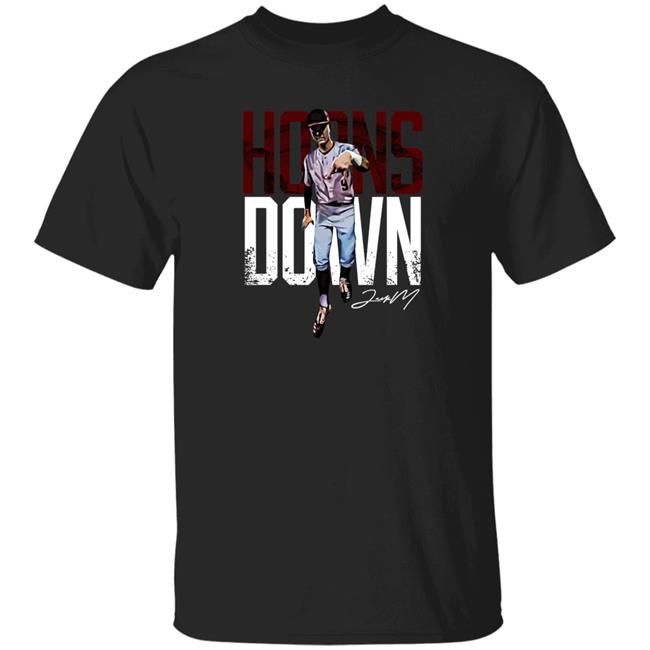 Jackmoss22 Horns Down Shirt Fanarch Store Jack Moss Horns Down Shirt