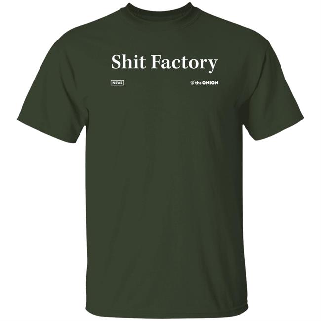 The Onion Merch Shit Factory Headline T Shirt
