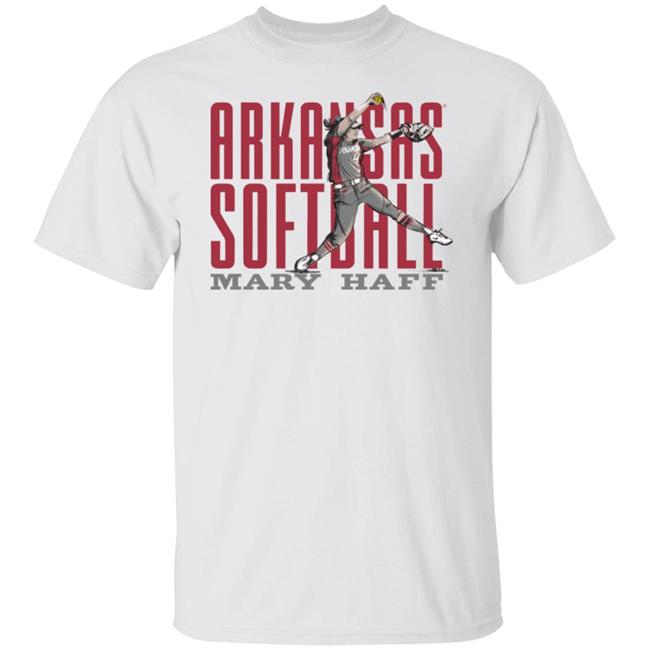 Arkansas Softball Mary Half Shirt Mary Haff Silhouette Shirt B-Unlimited Shop