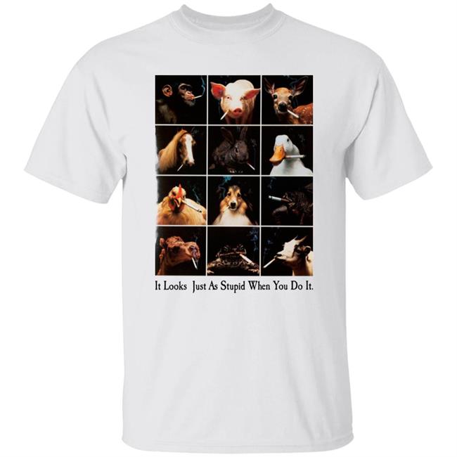 Youth Against Tobacco It Looks Just As Stupid When You Do It Shirt Houellebecq_2 Rob