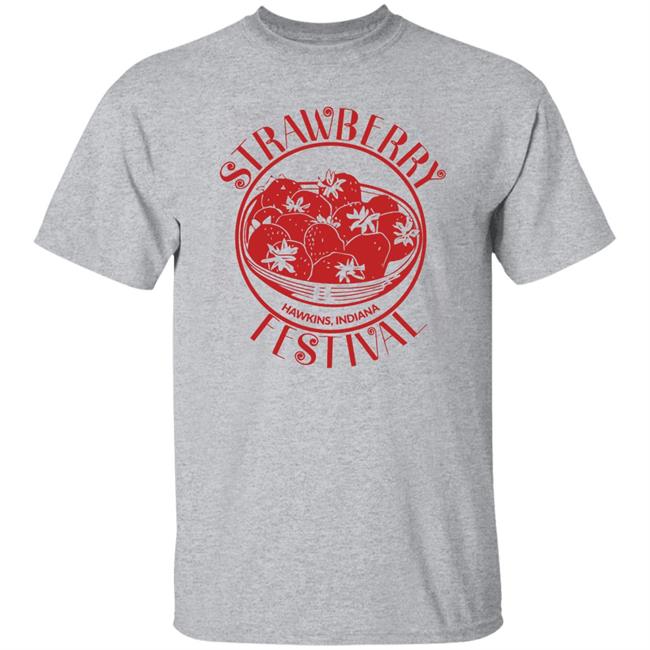 Stranger Things Season 4 Millie Bobby Brown Strawberry Festival Ringer Shirt Stranger Things 4 Merch