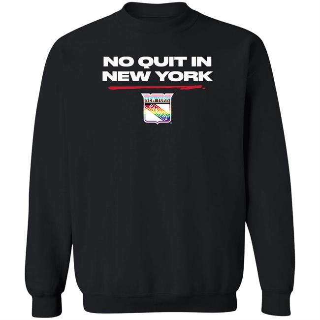 New York Rangers No Quit In New York Pride Shirt Rangers Exclusive No Quit Pride Shirt