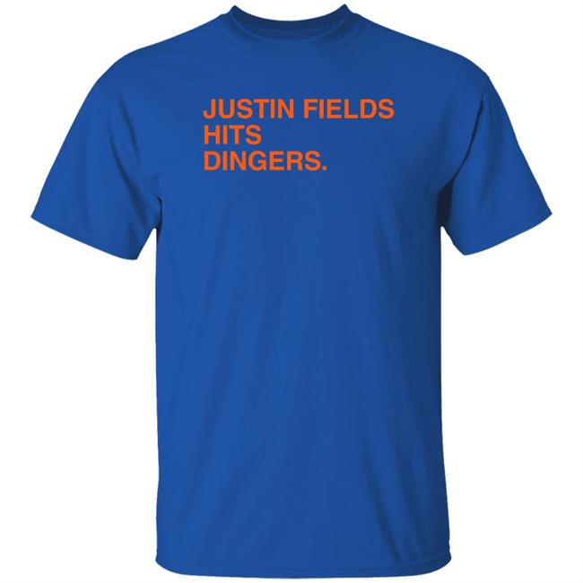 Obvious Shirts Store Justin Fields Hits Dingers Shirt Justin Fields Hits Dingers Shirt Obvious Shirts Store