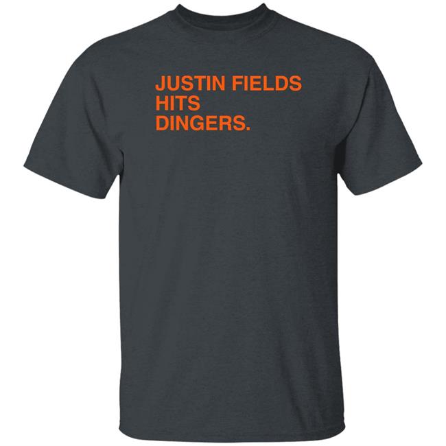 Obvious Shirts Store Justin Fields Hits Dingers Shirt Justin Fields Hits Dingers Shirt Obvious Shirts Store