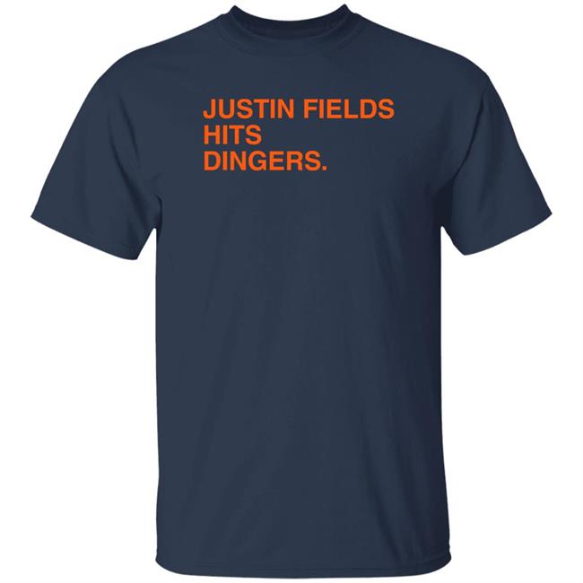 Obvious Shirts Store Justin Fields Hits Dingers Shirt Justin Fields Hits Dingers Shirt Obvious Shirts Store