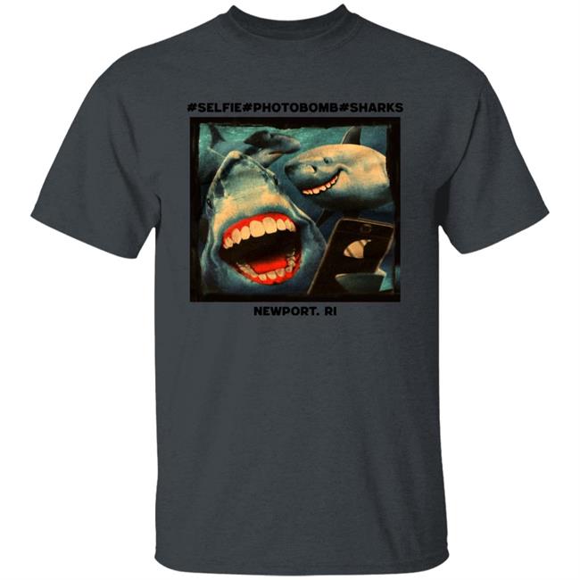 November Selfie Photobomb Sharks Newport Shirt