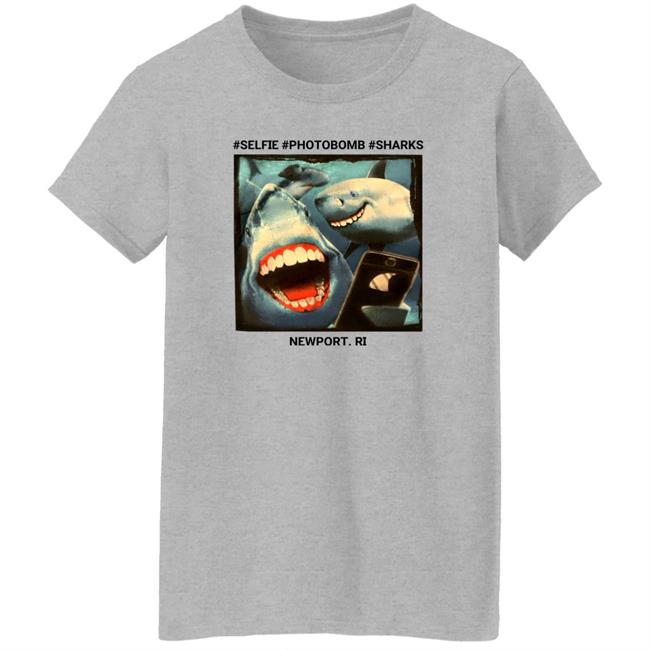 Selfie Photobomb Sharks Newport Shirt Myownnovember Selfie Photobomb Sharks Newport Shirt Myownnovember
