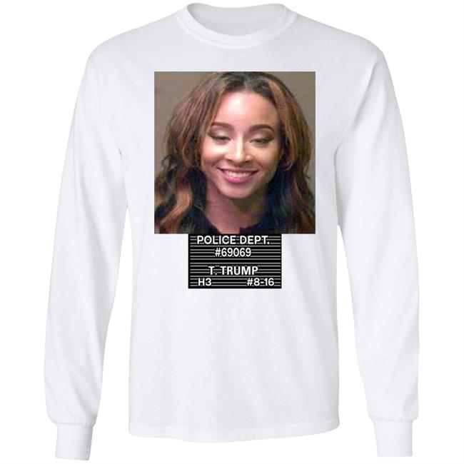 Teanna Trump Merch Mug Shot Shirt Straw Hat Rios Straw Hat Rios Police Dept 69069 T Trump H3 18 16 T Shirt
