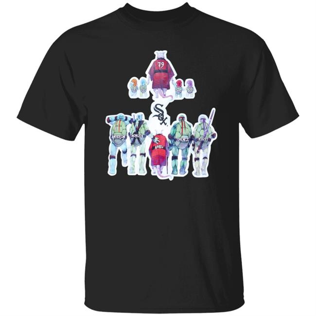 Yoan Moncada Teenage Mutant Ninja Turtles And Splinter Chicago White Sox Shirt