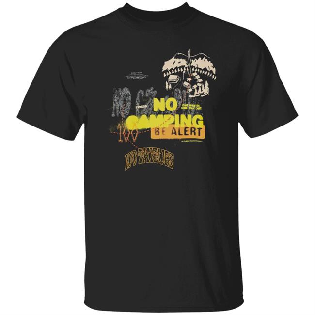 100 Thieves Merch No Camping T-Shirt
