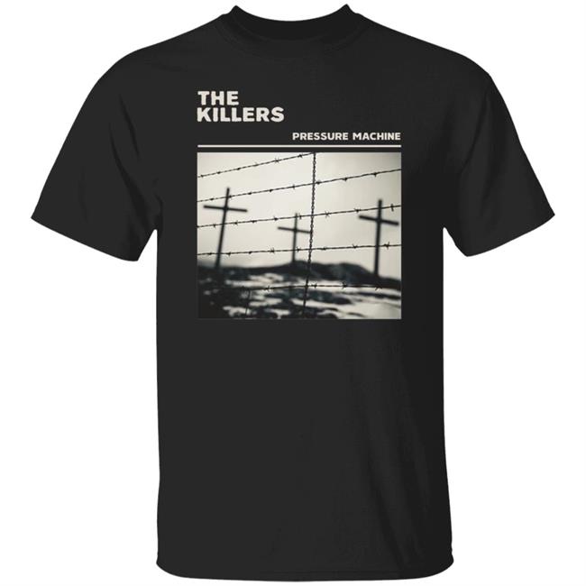 The Killers Music Merch Store Pressure Machine Barbed Wire Shirt