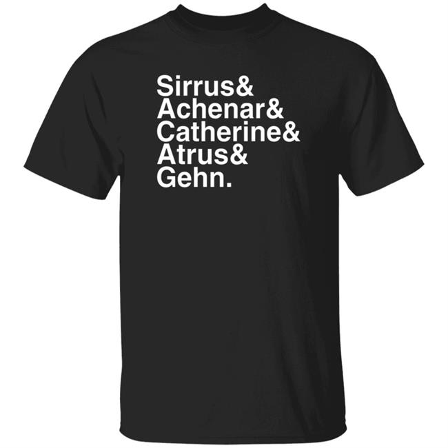 Ai - Sirrus Achenar Catherine Atrus Gehn Shirt Cyan Store Names Of Myst Helvetica Shirt Hoodie Sweatshirt