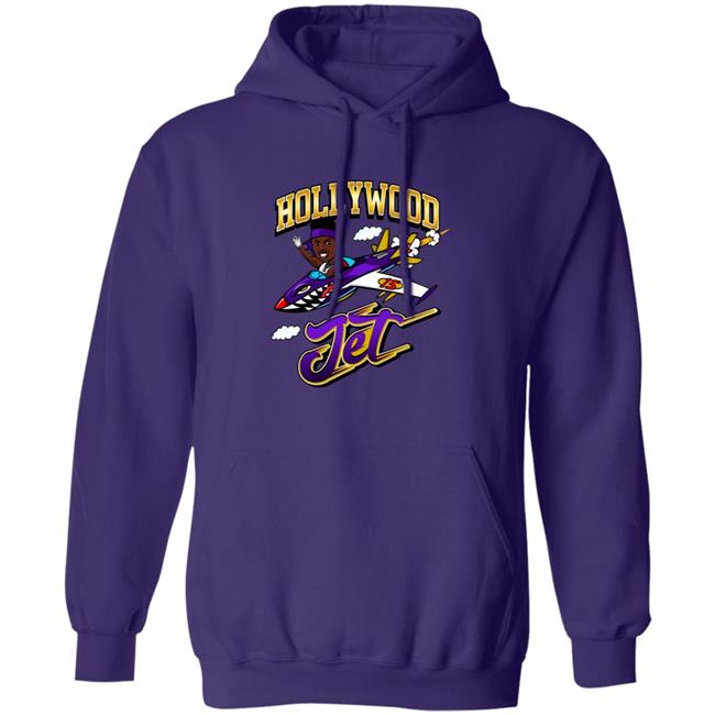 MyNhung - Hollywood Get Fly With The Jet Hoodie Thehollywoodjet Merch Hollywood Brown Hoodie Hollywood Jet Apparel Hoodie Shirt Sweatshirt