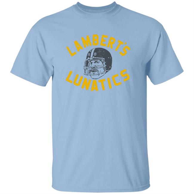 Lambert's Lunatics Shirt Cam Heyward Wearing Jack Lambert Pittsburgh Steelers Shirt