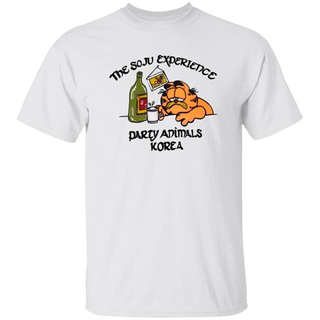 Vu - The Soju Experience Party Animals Korea Garfield Shirt