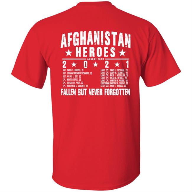 Real Heroes Don't Wear Capes Shirt Ryan Weaver Afghanistan Heroes T Shirt Gritgear Store