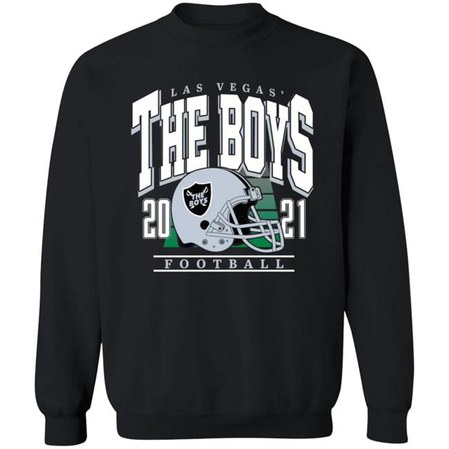 Las Vegas The Boys 2021 Football Shirt Las Vegas The Boys 2021 Football Shirt Barstoolsports Merch The Boys Lv Helmet Shirt Hoodie Sweatshirt