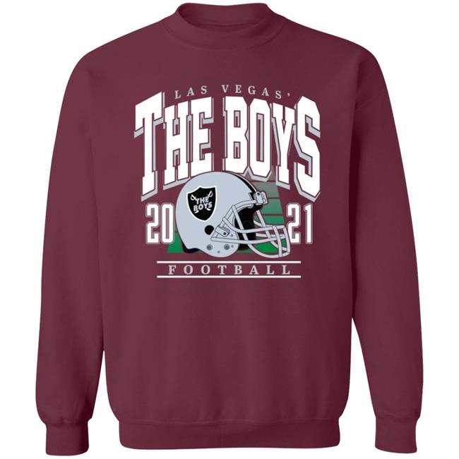 Las Vegas The Boys 2021 Football Shirt Las Vegas The Boys 2021 Football Shirt Barstoolsports Merch The Boys Lv Helmet Shirt Hoodie Sweatshirt