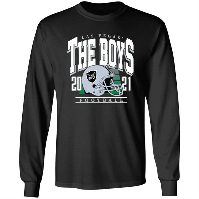 Las Vegas The Boys 2021 Football Shirt Las Vegas The Boys 2021 Football Shirt Barstoolsports Merch The Boys Lv Helmet Shirt Hoodie Sweatshirt