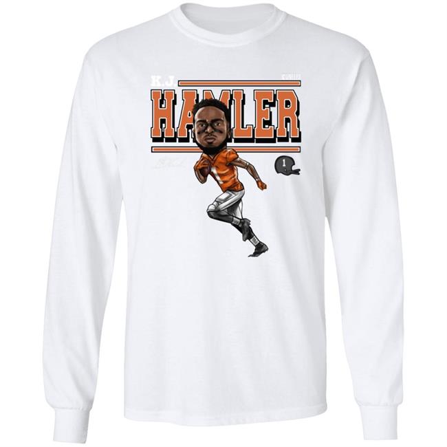 Tim Patrick Wearing Kj Hamler Shirt Denver Football K.J. Hamler Cartoon Shirt Tim Patrick Wearing Kj Hamler Shirt Denver Football K.J. Hamler Cartoon Shirt