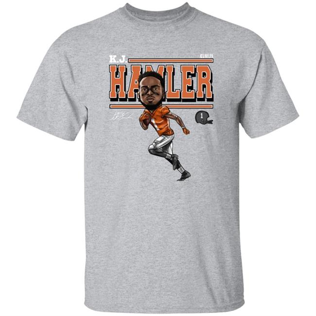 Tim Patrick Wearing Kj Hamler Shirt Denver Football K.J. Hamler Cartoon Shirt Tim Patrick Wearing Kj Hamler Shirt Denver Football K.J. Hamler Cartoon Shirt