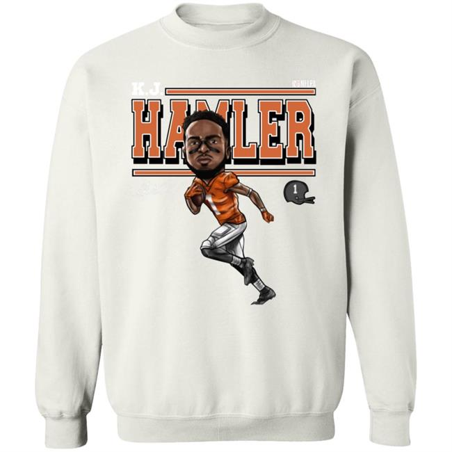 Tim Patrick Wearing Kj Hamler Shirt Denver Football K.J. Hamler Cartoon Shirt Tim Patrick Wearing Kj Hamler Shirt Denver Football K.J. Hamler Cartoon Shirt