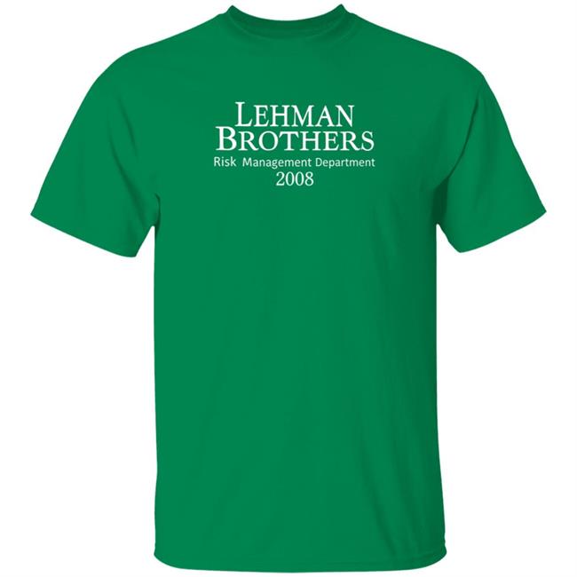 Lehman Brothers Risk Management Department 2008 Shirt Hoodie Sweatshirt